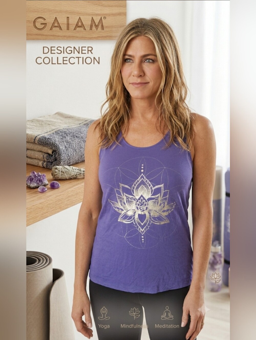 Find Your Flow: The Gaiam Lotus Sacred Geometry Tank